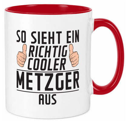 Richtig Cooler Metzger | Fleischer Metzgerei Geschenk Humor Geschenkidee Tasse