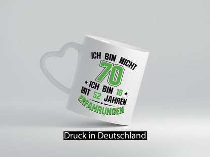 Ich bin nicht 70 | Rentner Viel erfahrung im leben lustig Ruhestand Jubiläum