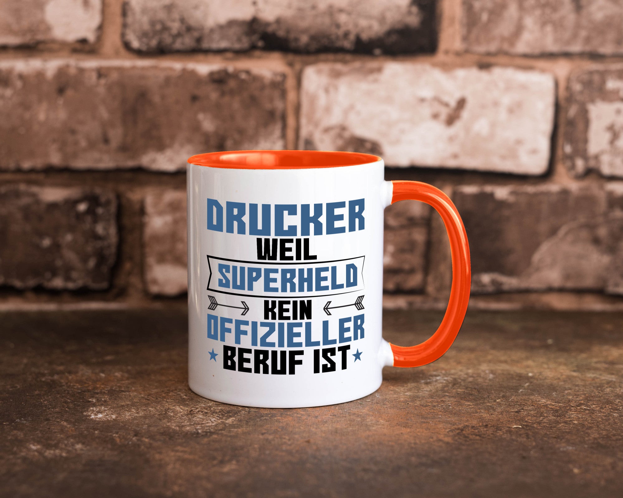 Superheld Drucker | Druckerei Print Medien Humor Geschenkidee Tasse