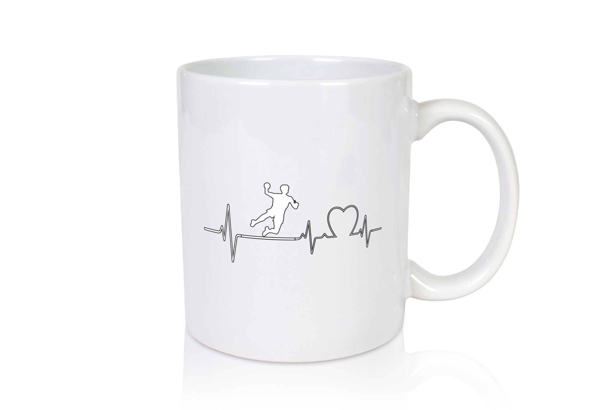 Handballer Herzschlag | Motiv Handball Hobbysport lustiger Spruch Geschenk