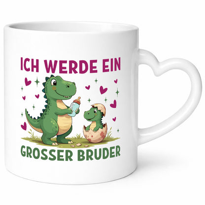Ich werde ein großer Bruder | Dino Dinosaurier lustiger Spruch Geschenk Humor