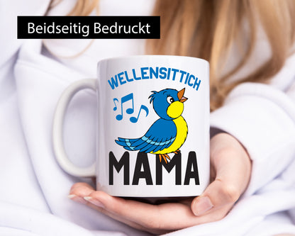 Wellensittich Mama | Vogelbesitzerin Vögel v2 lustig Familie Geschenkidee