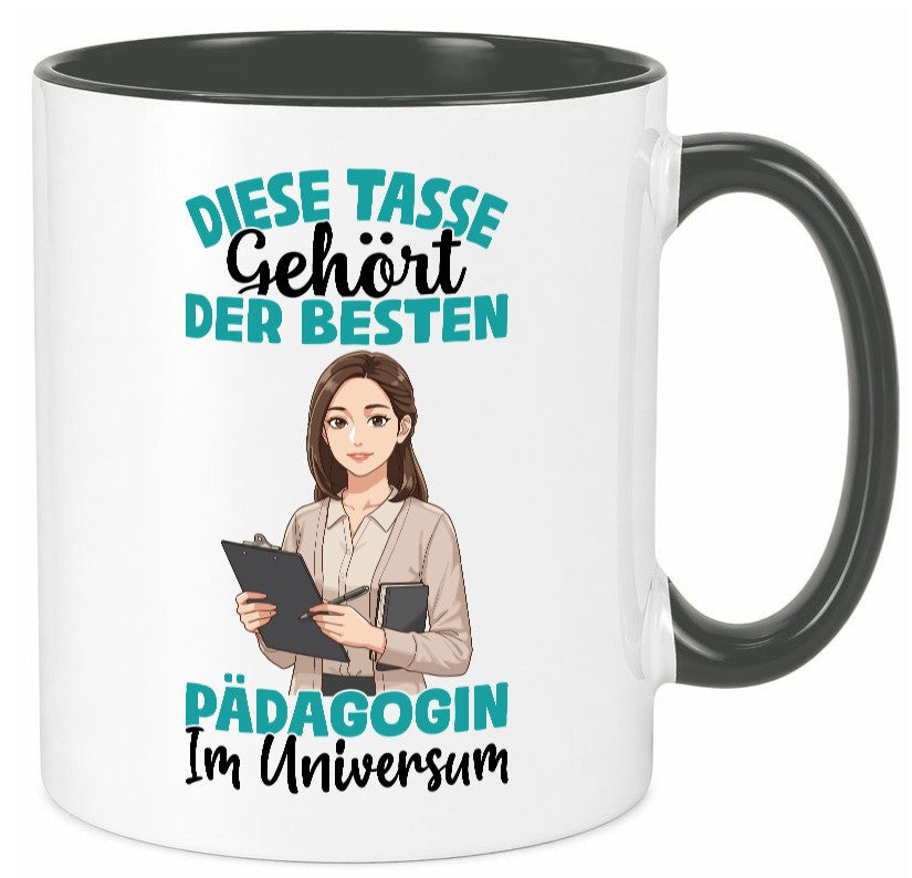 Im Universum: Pädagogin | Pädagogik lustig Humor Geschenkidee Geschenk Tasse