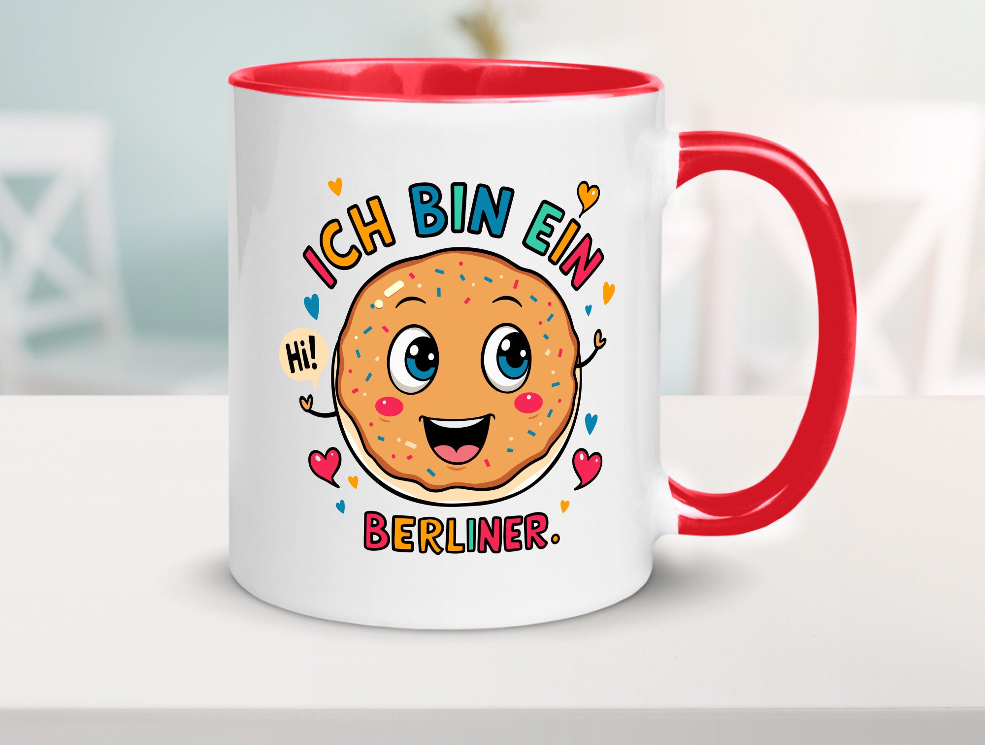Ich bin ein Berliner | Krapfen Pfannkuchen Humor Geschenkidee Tasse