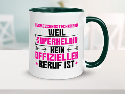 Superheldin Vermessungstechnikerin | Techniker Humor Geschenkidee Tasse