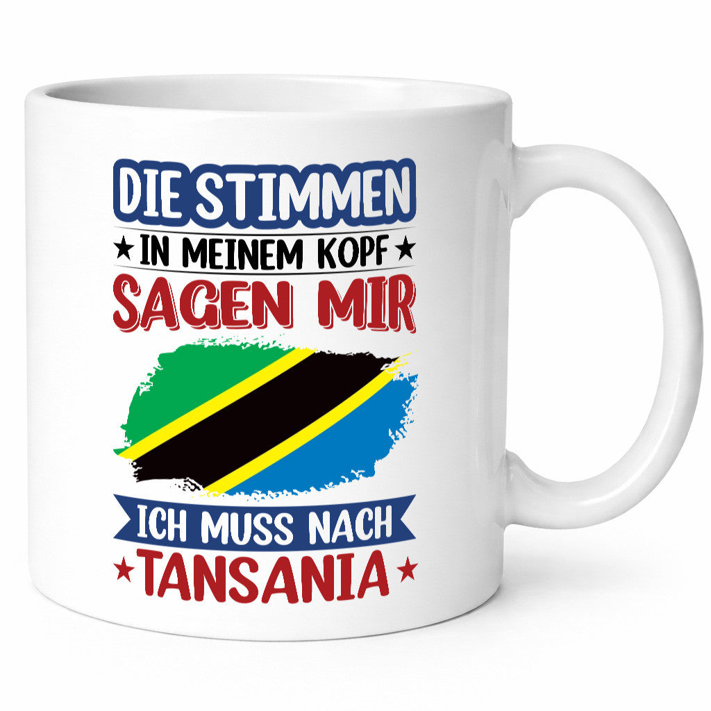 Tansania | Urlaub Stimmen in meinem Kopf Traumland v2 lustiger Spruch Geschenk