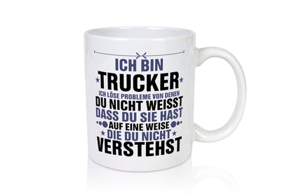 Löse Probleme: Trucker | LKW Fahrer Beruf Geschenkidee Arbeit Kollegen Büro