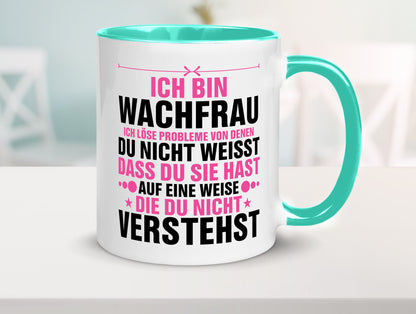 Löse Probleme: Wachfrau | Wachpersonal Nachtwächter Geschenk Humor Geschenkidee