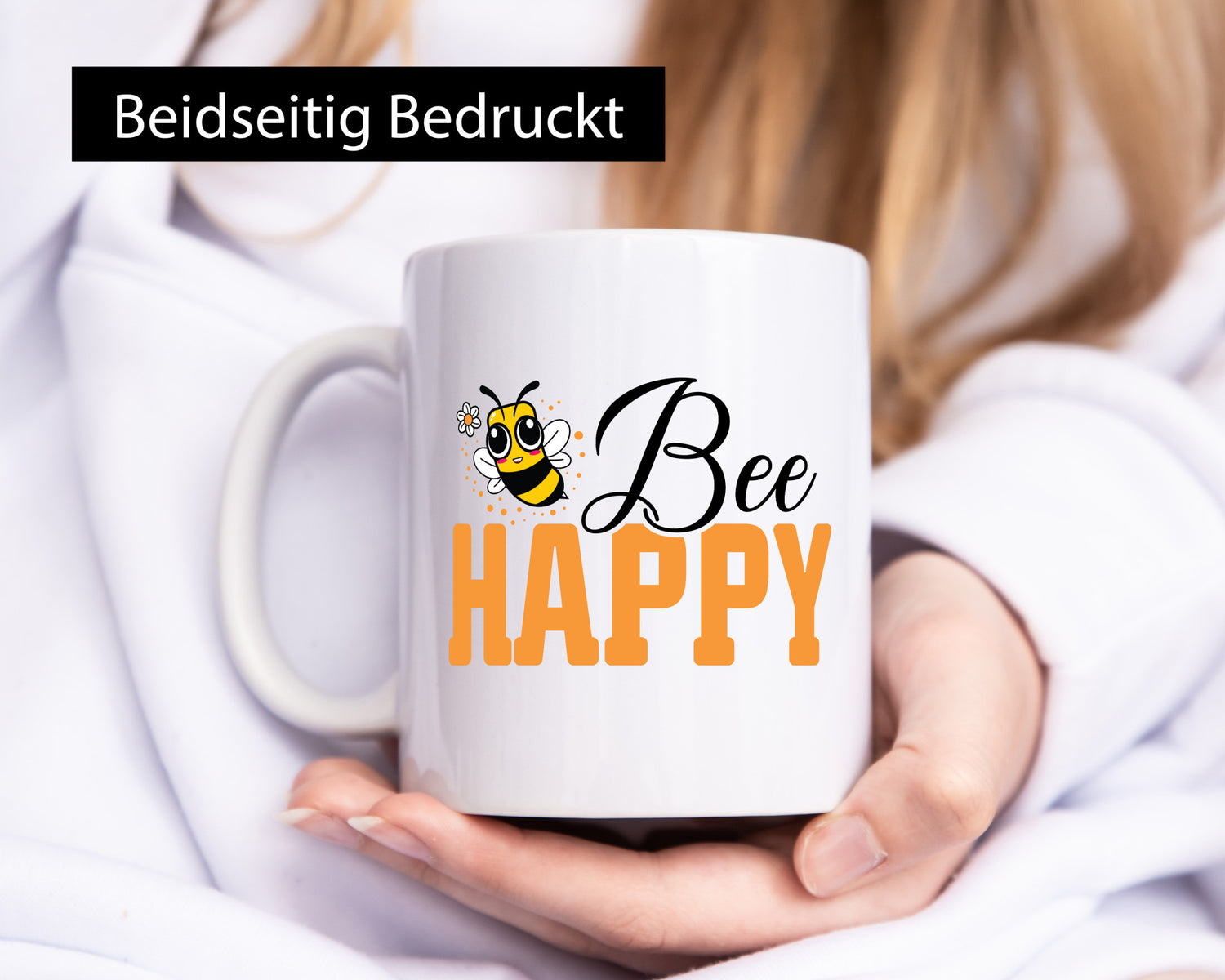 Bee Happy | Bienen Bienenliebhaber Humor Geschenkidee Tasse