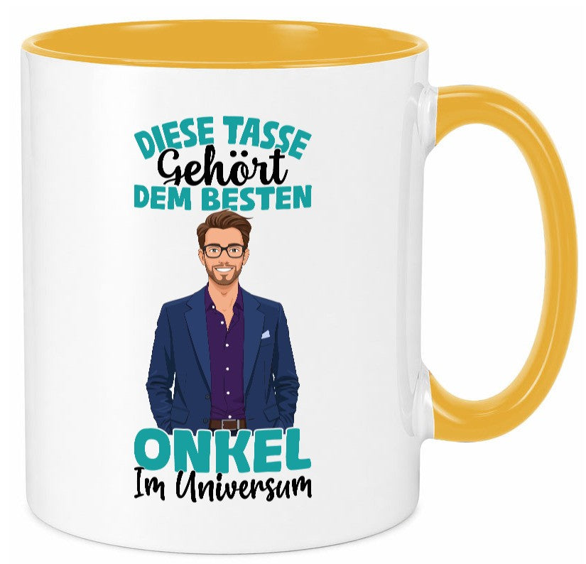 Im Universum: Onkel | Neffe Bruder Familie lustiger Spruch Geschenk Tasse