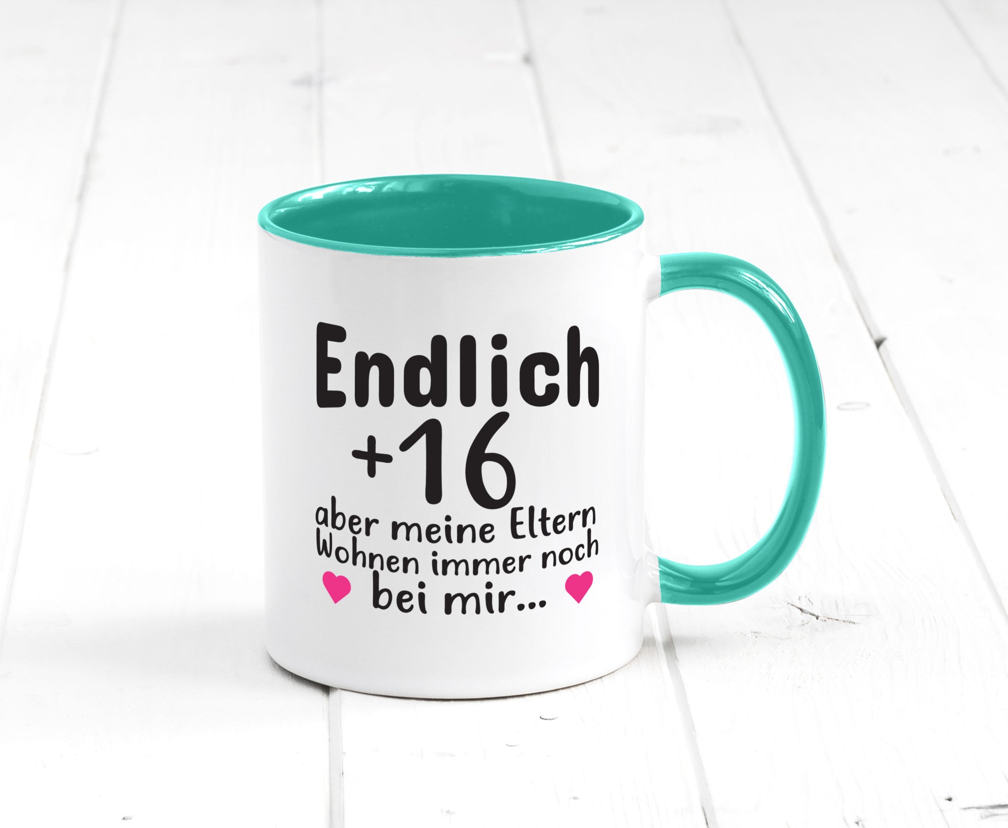 Endlich 16 | Geburtstag Tasse Spruch Mädchen Geschenkidee Humor