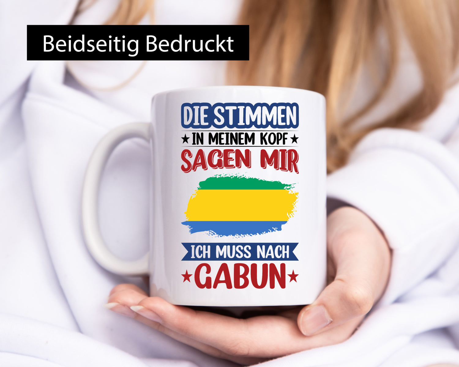 Gabun | Urlaub Stimmen in meinem Kopf Traumland lustiger Spruch Geschenk Humor