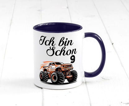 9. Geburtstag | Monster truck 9 Jahre lustiger Spruch Geschenk Geschenkidee
