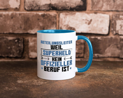 Superheld Abteilungsleiter| Führungskraft Geschenkidee Humor Tasse