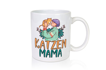 Katzenmama | Katze Mensch Pflanze lustig Familie Geschenkidee Geschenk Tasse