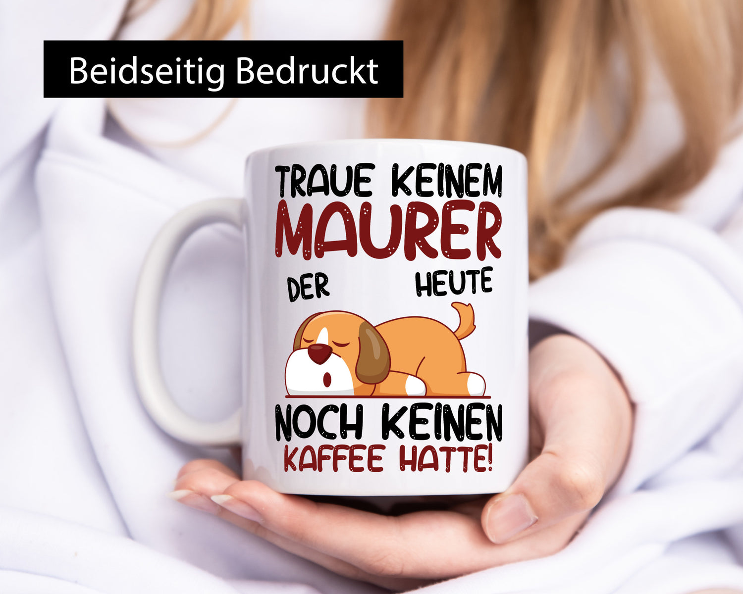 Traue keinem Maurer | Bau Handwerker Geschenkidee Humor Tasse