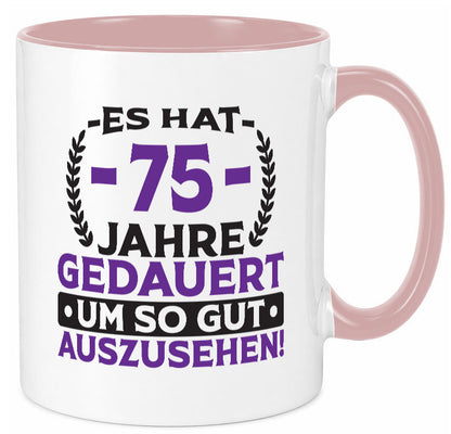 75 Jahre gedauert um so gut auszusehen | 75. Geburtstag Humor Geschenkidee Tasse