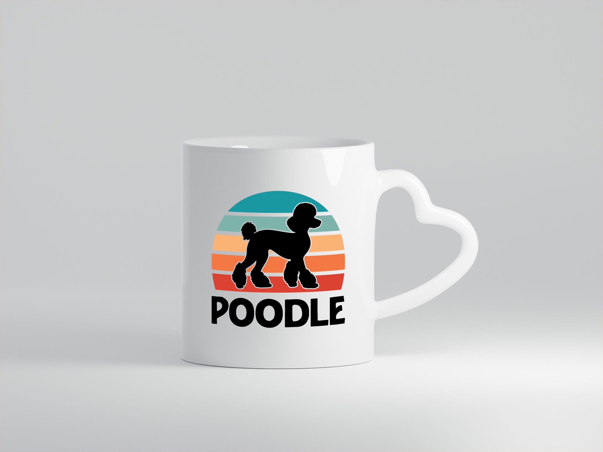 Poodle Vintage | Sunset Hundeliebhaber lustiger Spruch Geschenk Tierliebhaber