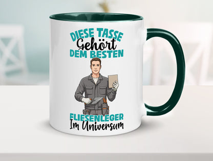 Im Universum: Fliesenleger | Fliesenlegen Bau Geschenk Humor Geschenkidee