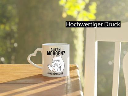 Guten Morgen? | Morgenmuffel Katze Freunde Familie Humor Geschenkidee Tasse