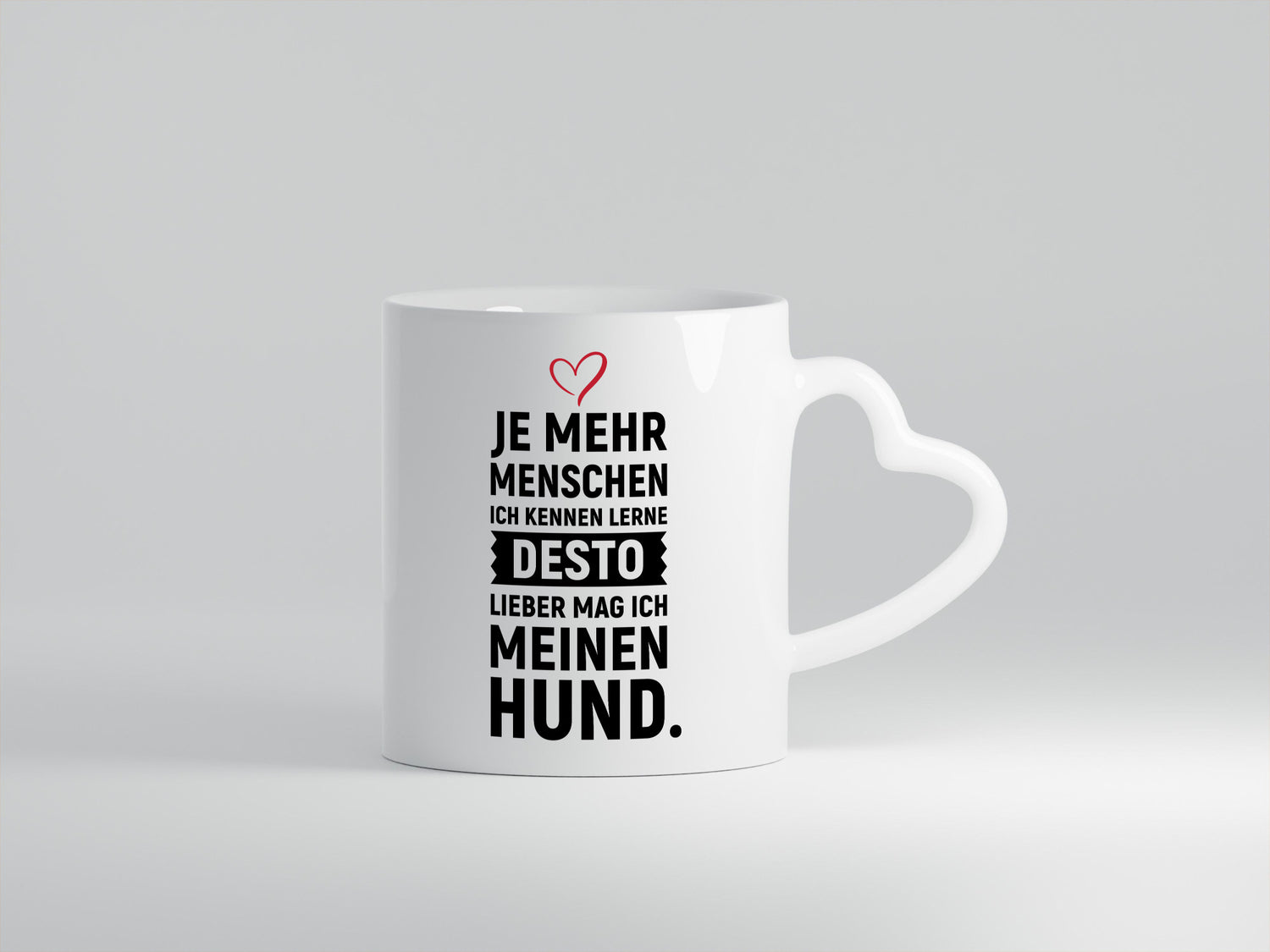 Je mehr Menschen ich kenne | mag meinen hund lustiger Spruch Geschenk