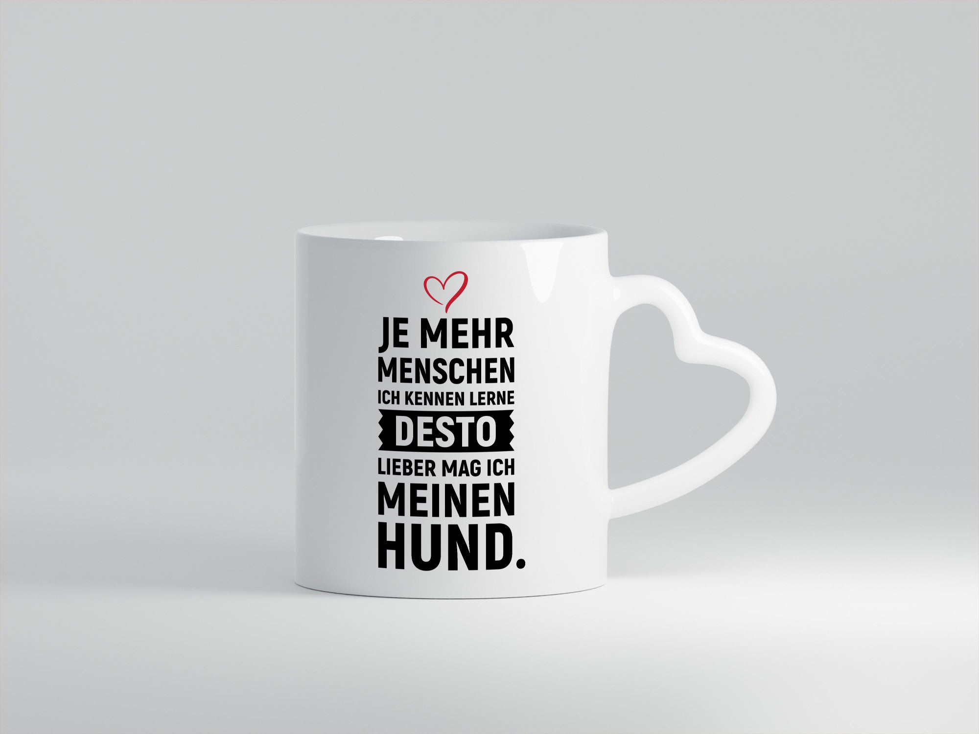 Je mehr Menschen ich kenne | mag meinen hund lustiger Spruch Geschenk