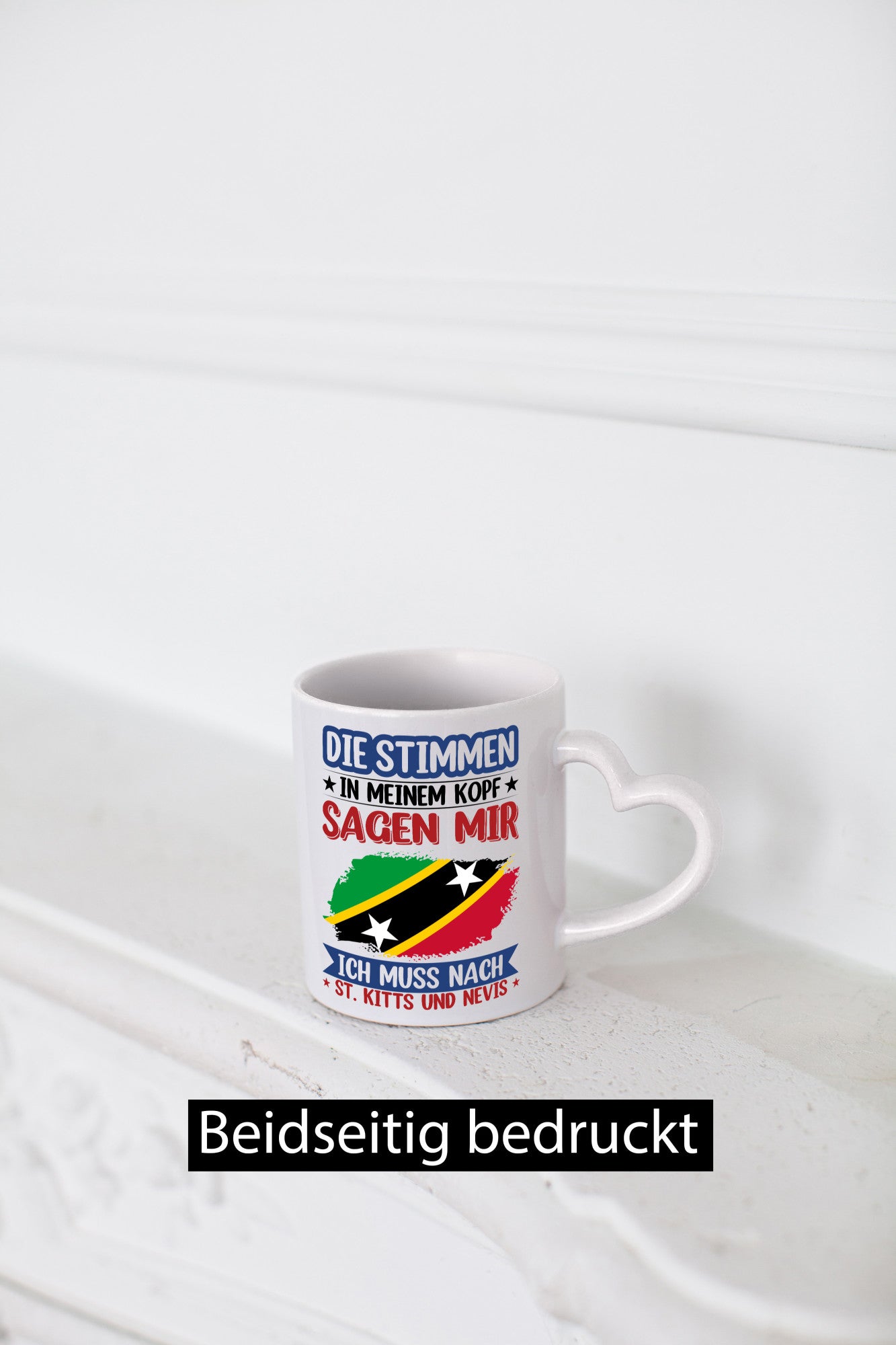 St. Kitts und Nevis | Urlaub Stimmen in meinem Kopf v2 Geschenkidee Humor Tasse