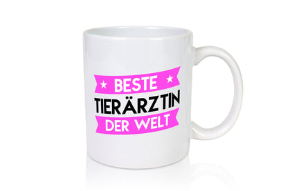 Beste Tierärztin | Mediziner Tiermedizin Humor Tierliebhaber Geschenkidee Tasse