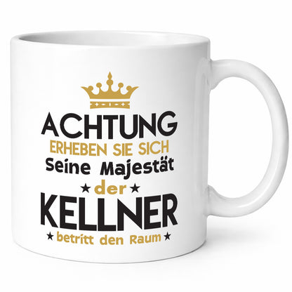 Seine Majestät Kellner | kellnern Bedienung Humor Geschenkidee Tasse