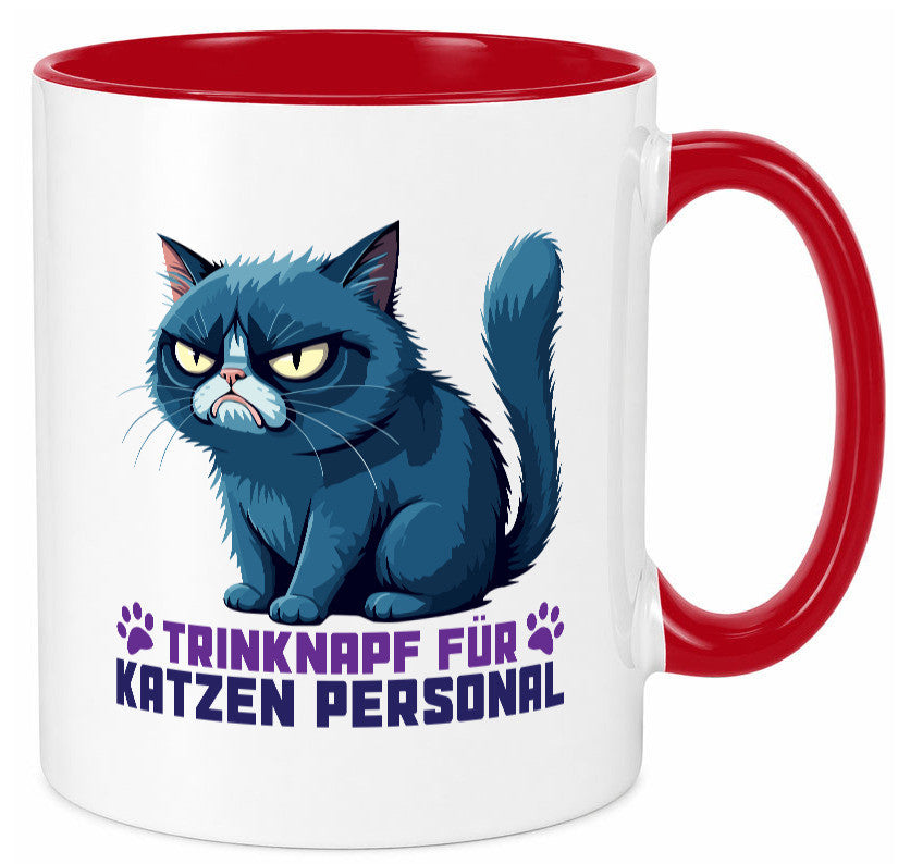 Katzen Personal | Katzenbesitzer Tasse Katze Humor vl8 Geschenkidee