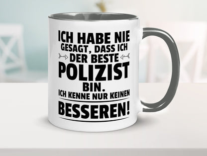 Der Beste Polizist | Polizei Humor Geschenkidee Tasse