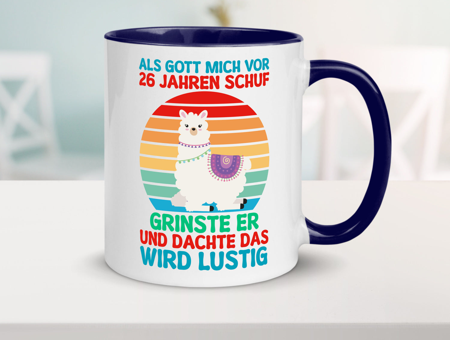26. Geburtstag | 26 Jahre Gut Schuf mich Lama v2 lustiger Spruch Geschenk