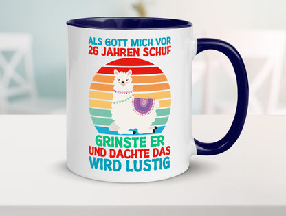 26. Geburtstag | 26 Jahre Gut Schuf mich Lama v2 lustiger Spruch Geschenk