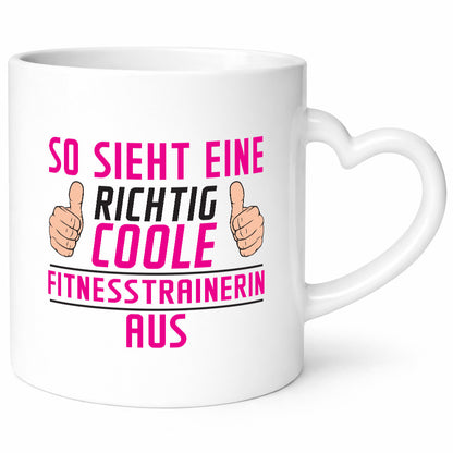 Richtig Coole Fitnesstrainerin | Trainerin Sport Geschenk Humor Geschenkidee