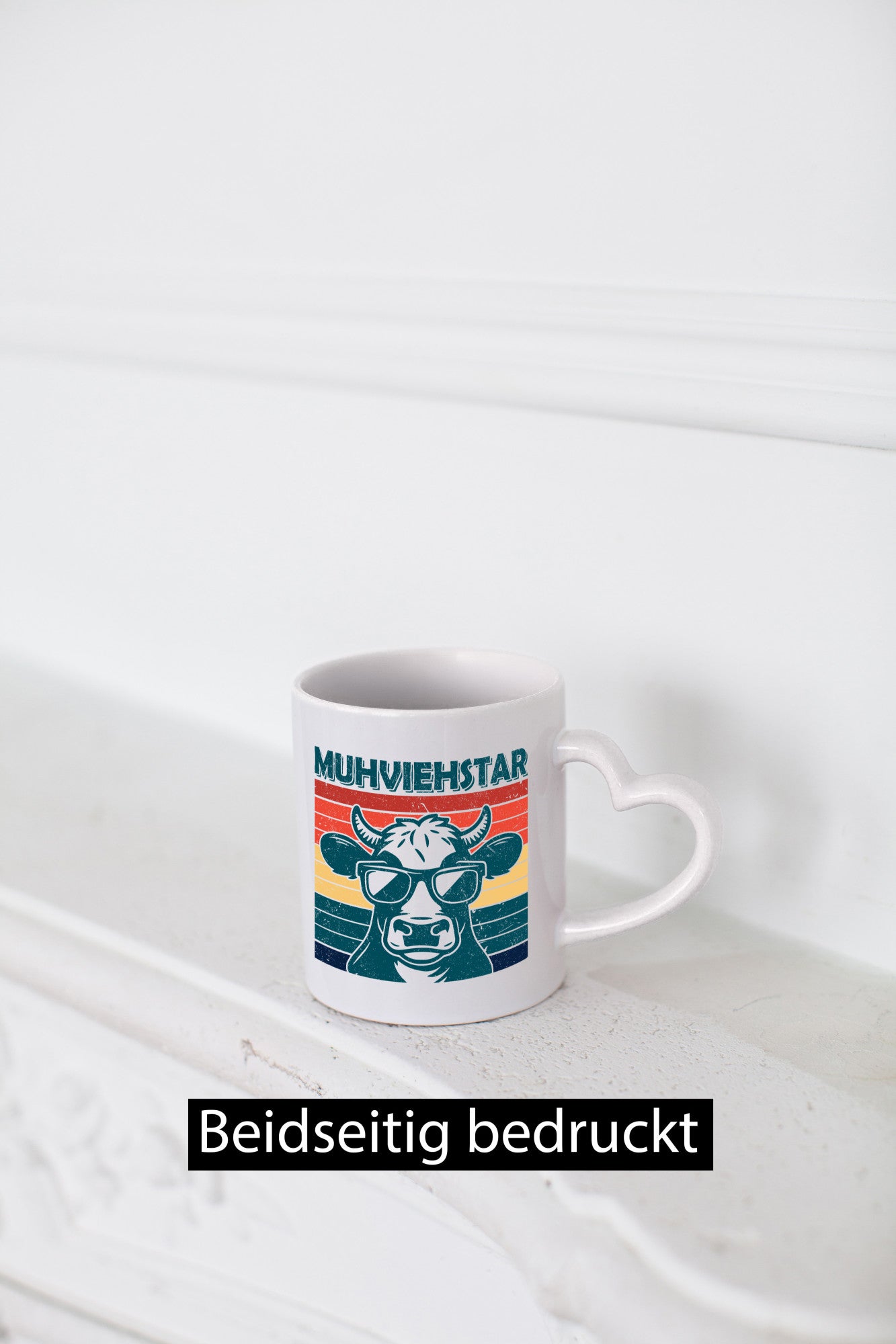 Muhviehstar | Kuh Landwirt mit Brille lustiger Spruch Geschenk Humor