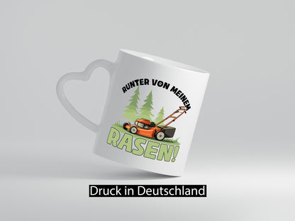 Runter von meinem Rasen | Garten Rasenmäher v2 lustig Humor Geschenkidee