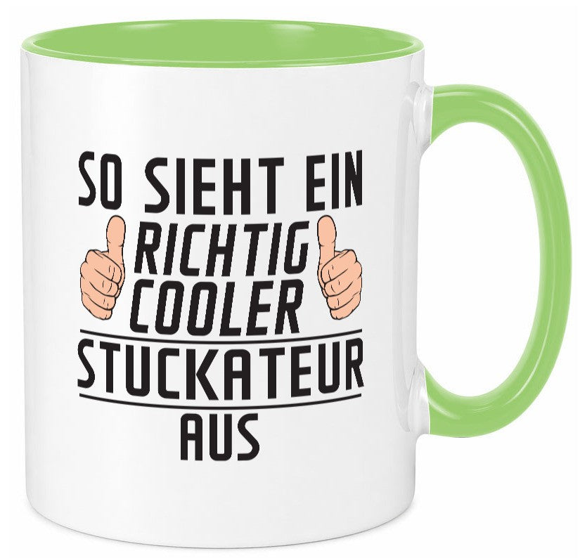 Richtig Cooler Stuckateur | Innenausbau Beruf Geschenk Arbeit Kollegen Büro Tasse