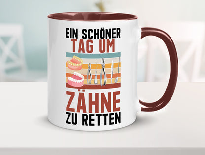 Ein schöner Tag um zähne zu retten | Zahnarzt Geschenk Humor Geschenkidee