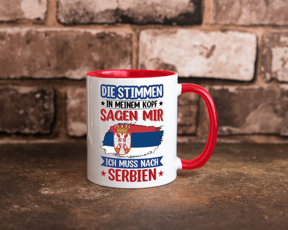Serbien | Urlaub Stimmen in meinem Kopf Traumland v2 Geschenk Humor