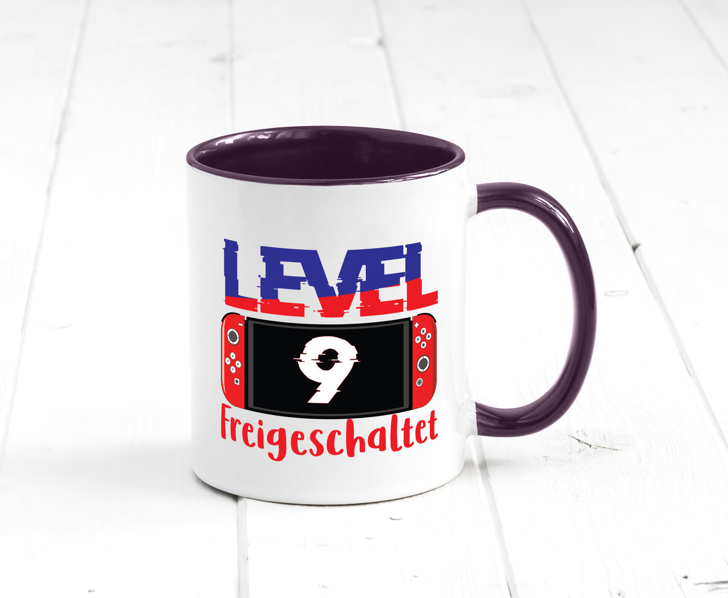 Level 9 Freigeschaltet | 9. Geburtstag Zocker Gamer Humor Geschenkidee Tasse