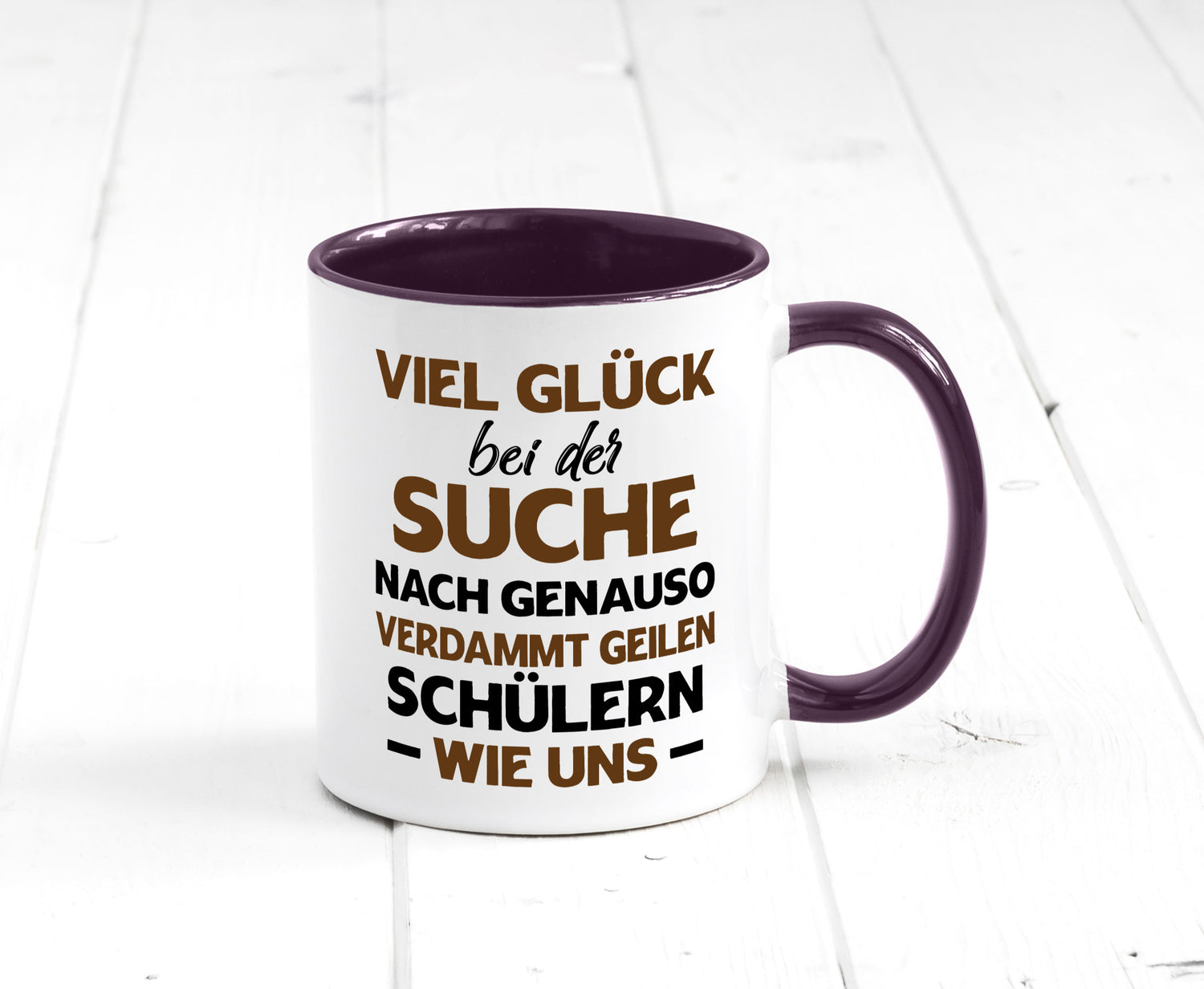 Viel glück | Geile schüler Schule Beste Lehrerin lustig Humor Geschenkidee