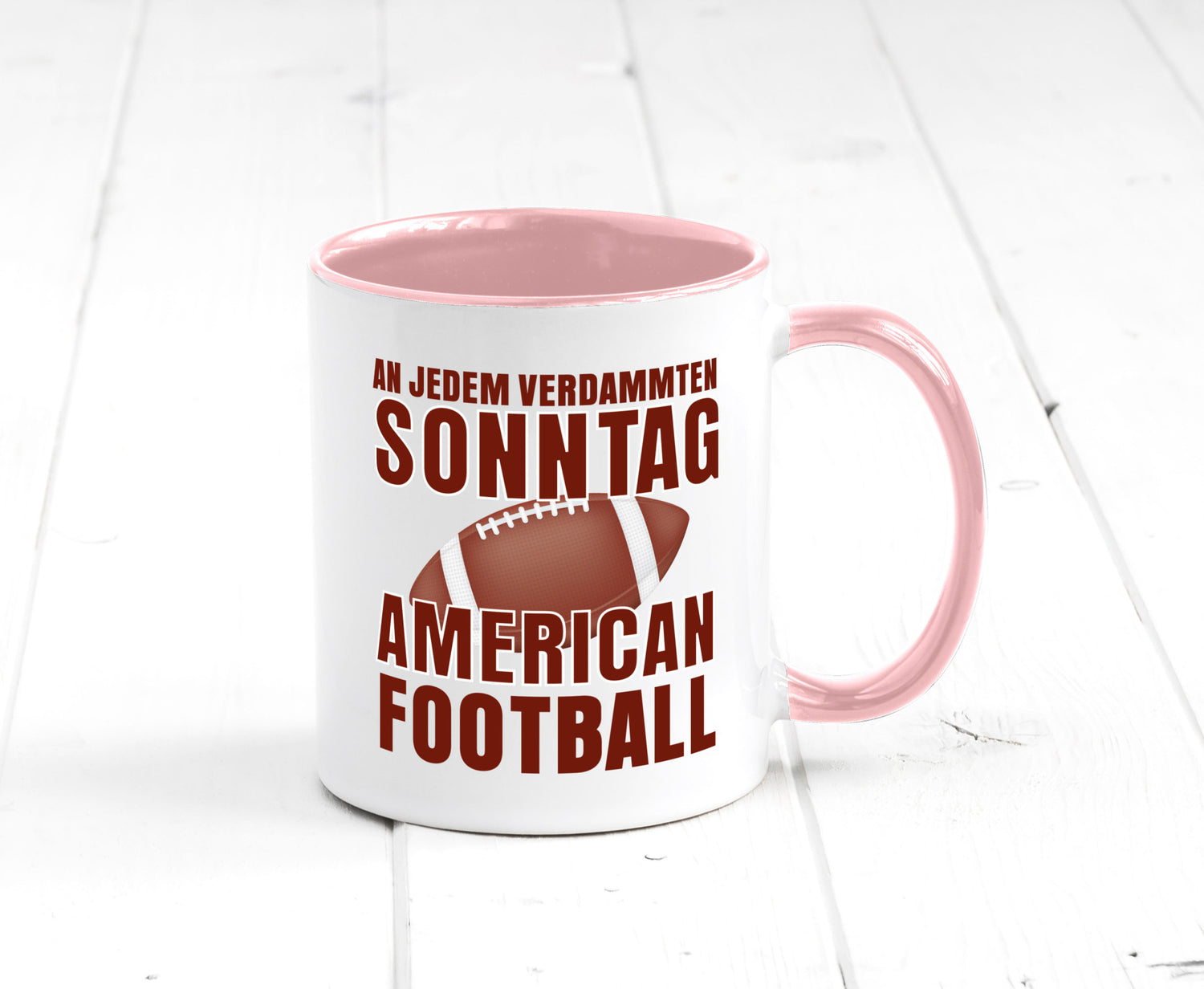 American Football | Sportfan Motiv jeden Sonntag Humor Geschenkidee Tasse