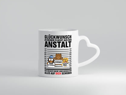 Glückwunsch zur Flucht | Arbeitskollegen Berufswechel Humor Arbeit Kollegen