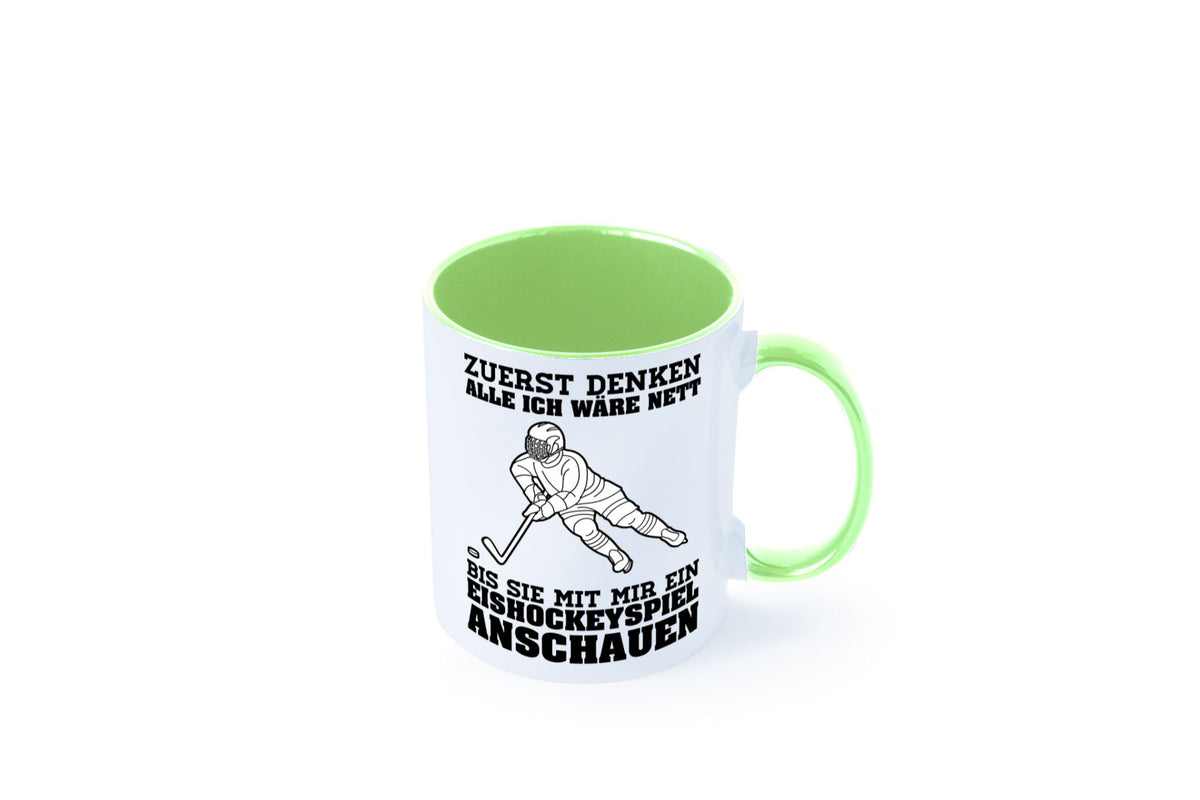 Eishockeyspiel | Eishockeyfan Tasse Eishockeyspieler Humor Geschenkidee