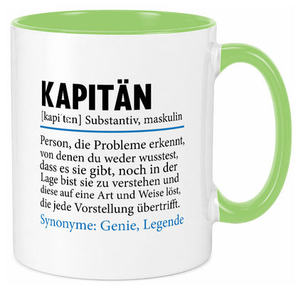 Kapitän | Spruch lustig Schiffskapitän Schiff Geschenk Humor Geschenkidee