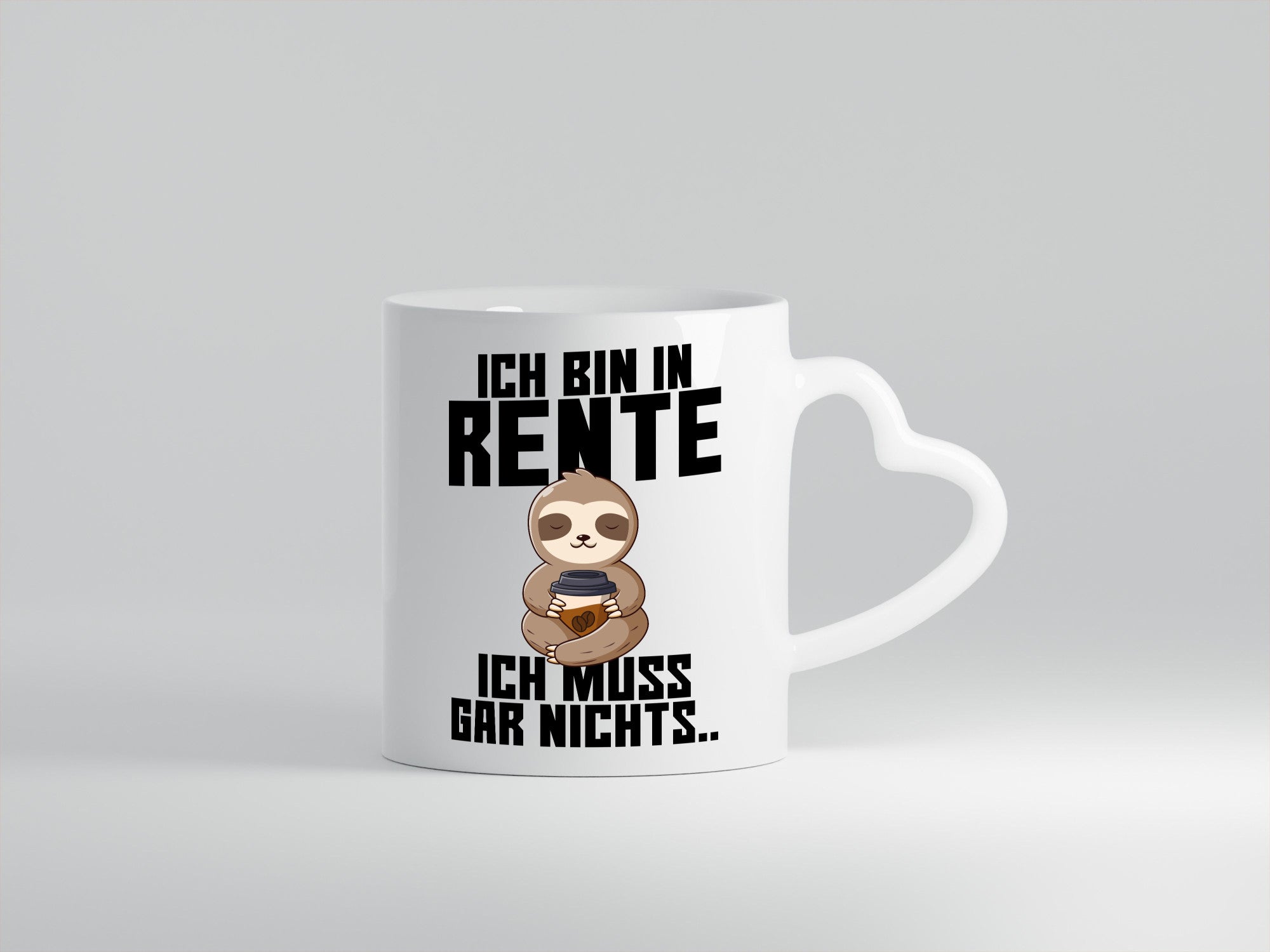 Ich muss gar nichts | Rentner Ruhestand lustig Jubiläum Geschenk Tasse