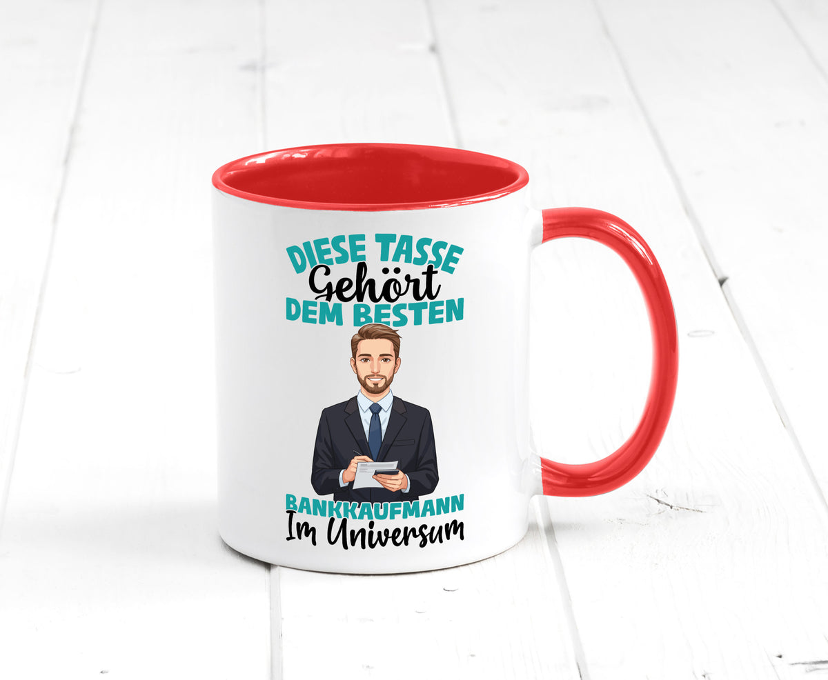Im Universum: Bankkaufmann | Kaufmann Bank Kaufleute Geschenkidee Humor Tasse