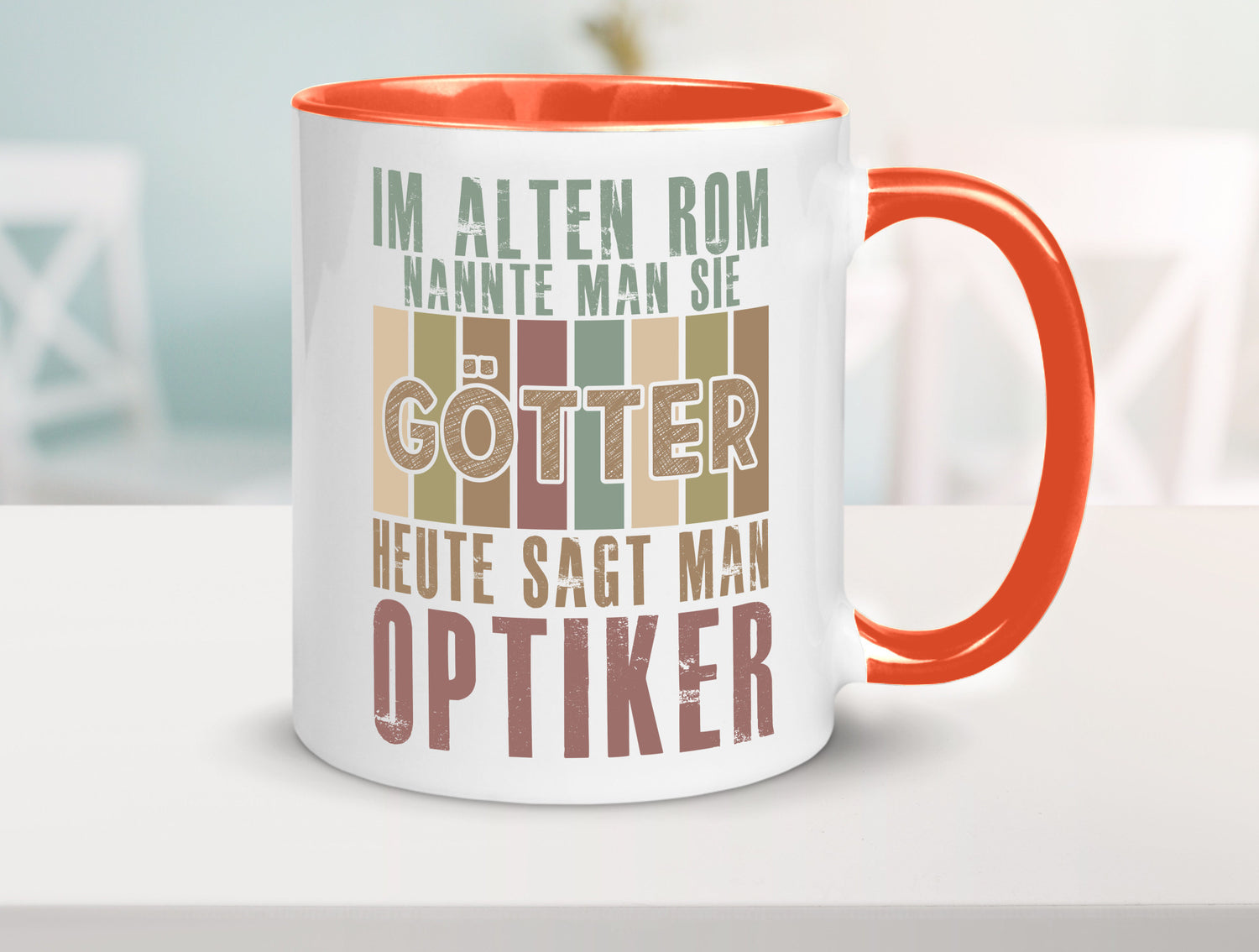 Heute sagt man: Optiker | Augenoptiker Geschenkidee Humor Tasse