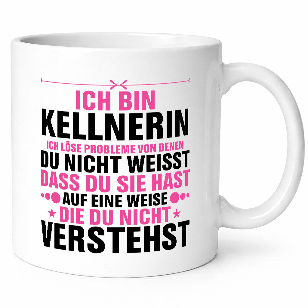 Probleme lösen: Kellnerin | Beruf Kellnerin Bedienung v2 Geschenk Arbeit Kollegen