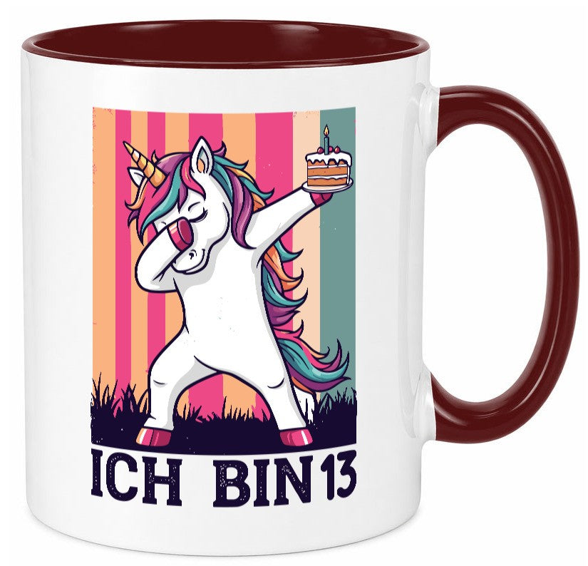 13 Geburtstag | Einhorn Damping Mädchen Geschenkidee Humor Tasse